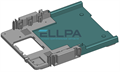 Основание чёрное (ABS) EC91 AS00009105 для кофеварок Delonghi AS00009105